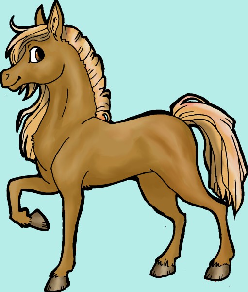 Colorisation d'un cheval sur Gimp ( sans tablette) Sans_t12