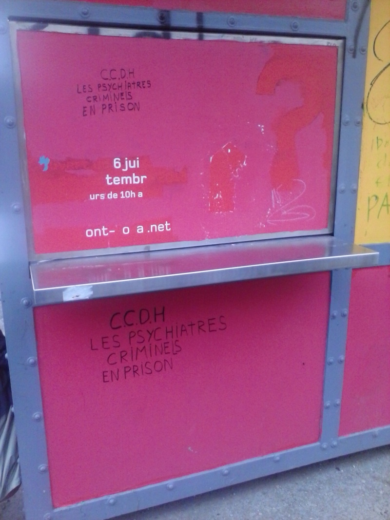 CCHR vandalises Mt-Royal's Metro's property. Photo included. Img_2010