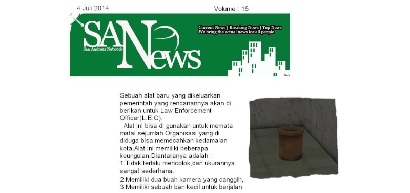 SANews Newspaper || Alat Mata mata terbaru !! Kk10