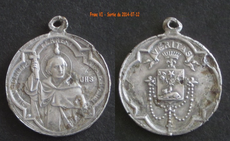 Médaille St-Vincent Ferrier - début XXème Img_8910