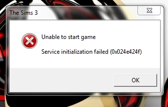 sims 3 initialization failed 0x0175dcbb Screen12