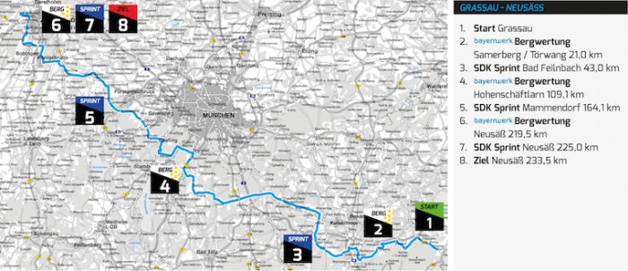 2014.05.30 ore 18,00 - Highlights Streaming Video BAYERN RUNDFAHRT 2014 (Ger) (28 maggio-01 giugno 2014) - 3a tappa - Grassau-Neusäß - 232,7 km - 30 maggio 2014 - Elite STRADA * Bayern14