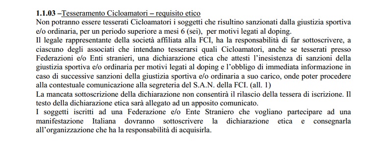 SCANDALO FCI - LA REGOLA DELL'ETICA A DISCREZIONE (POST X CARTELLA STAMPA) Regsan10