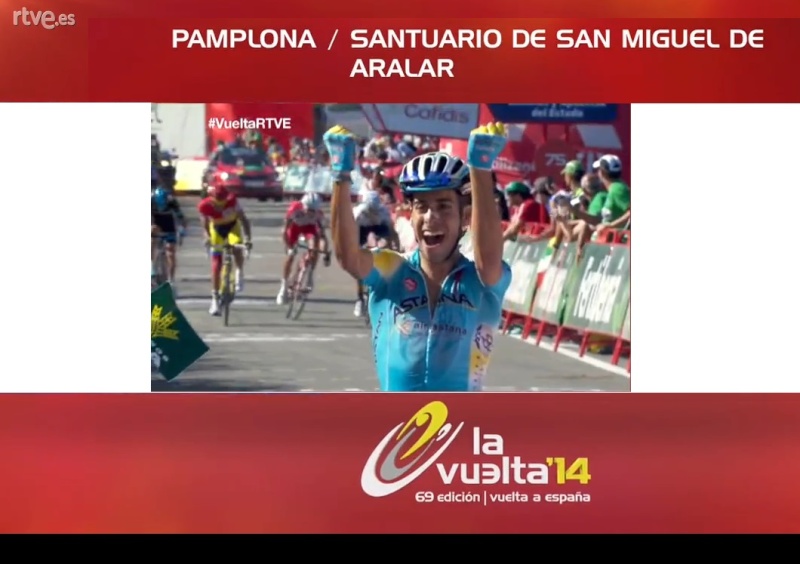 2014 - Vuelta a España 2014 (Giro di Spagna 2014) - 11a tappa - Pamplona-Santuario de San Miguel de Aralar - km 153,4 - (3 settembre 2014) Aru10