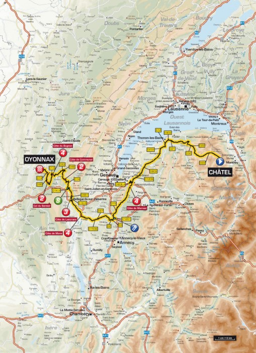 Tour de France 2014 - 11a tappa - Besançon / Oyonnax - 187,5 km (16 luglio 2014) Criter11