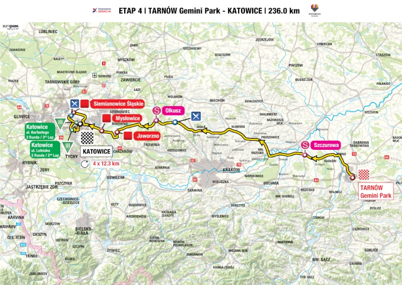 2014 - Tour de Pologne 2014 (3-9 agosto 2014) Mapa_e13