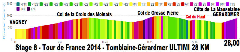 2014 - Tour de France 2014 - 8a tappa - Tomblaine-Gérardmer La Mauselaine - 161,0 km (12 luglio 2014) Stage_12