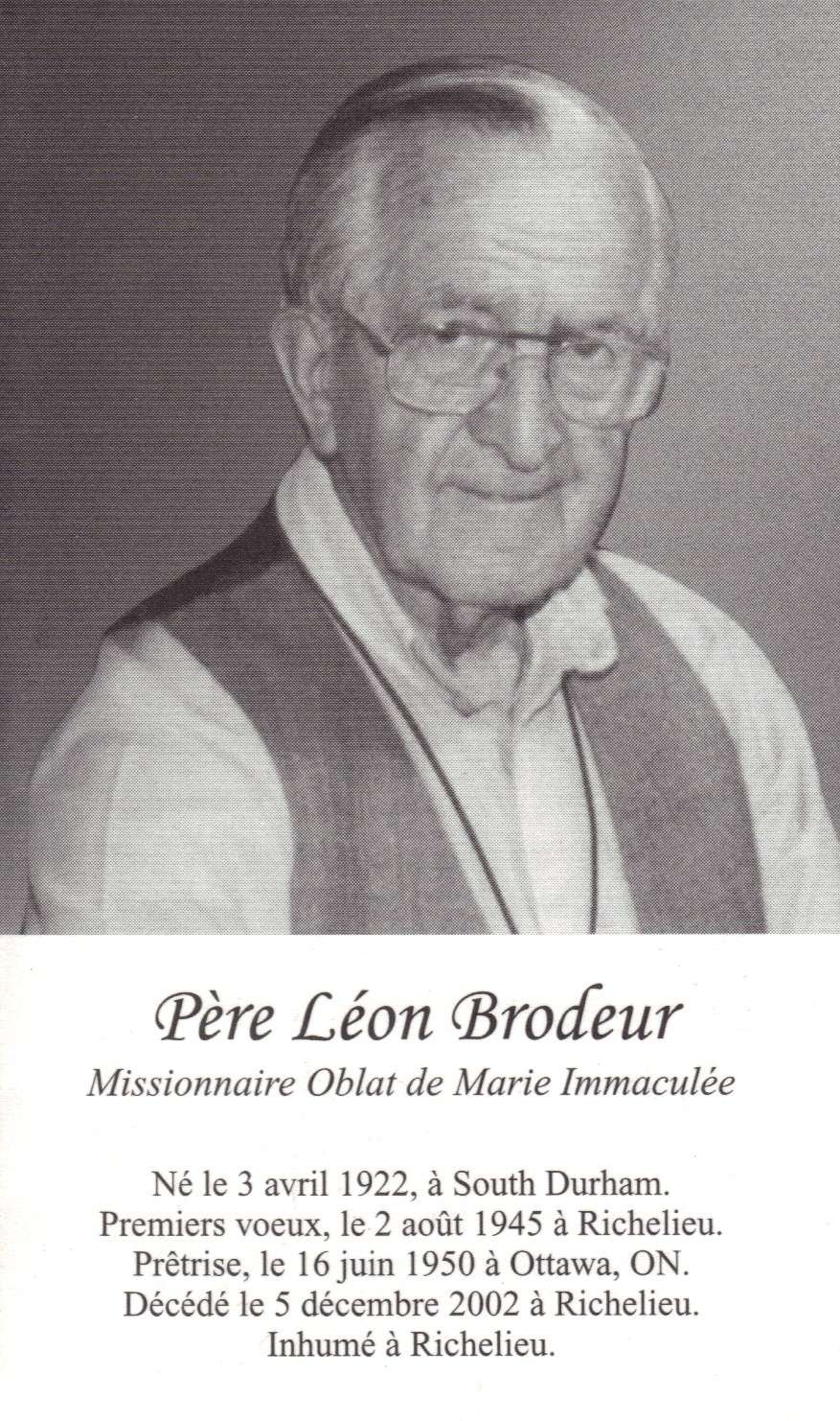 Brodeur, Père Léon Brodeu11