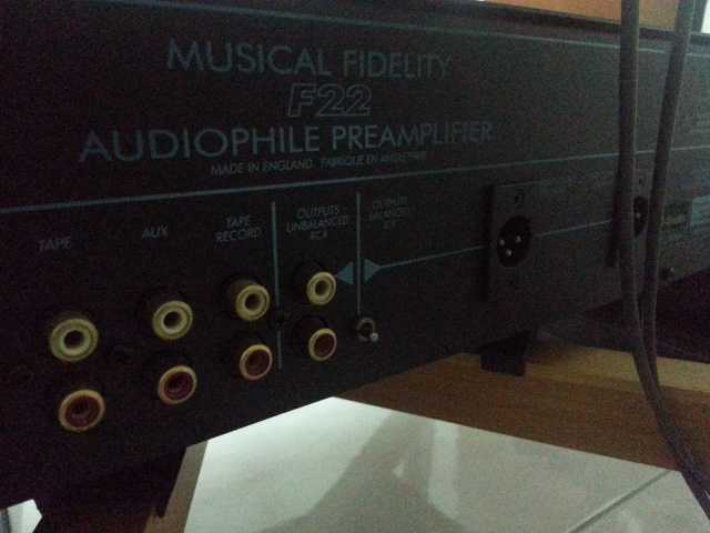 Musical Fidelity F-22 Preamp((Sold)) Mf_f2211