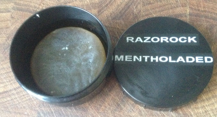 Revue du savon avant rasage Razorock / HTGAM Mentholated Lime 110