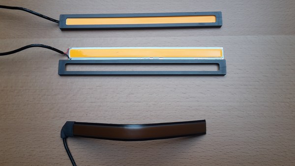 couplage feux top case - Montage LEDS COB rappel Clignotants arrière et coté 20141011