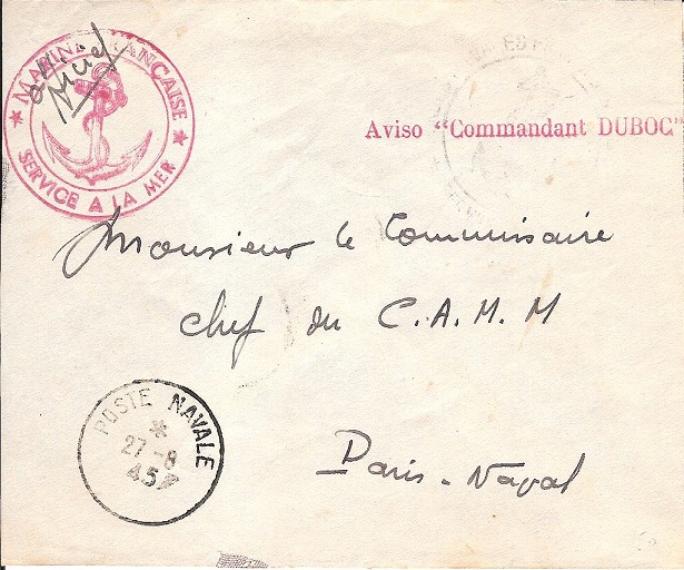 COMMANDANT - * COMMANDANT DUBOC (1939/1963)  Aviso_10