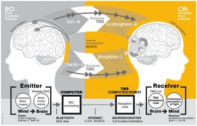 #TMCweb3 : #MasterBusinessF : Première #communication de #cerveau à cerveau : vers une #télépathie technologique ? Telepa10