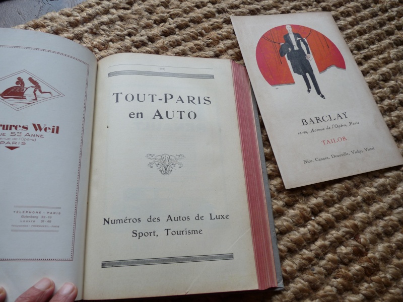 Annuaire " tout paris 1927 "  P1190012