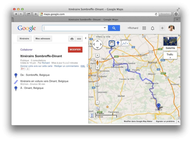 [TUTO] Créer un itinéraire avec Google Map et le convertir en GPX Screen13