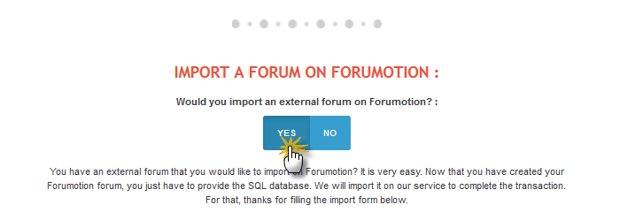 How to import your external forum on Forumotion? Import11