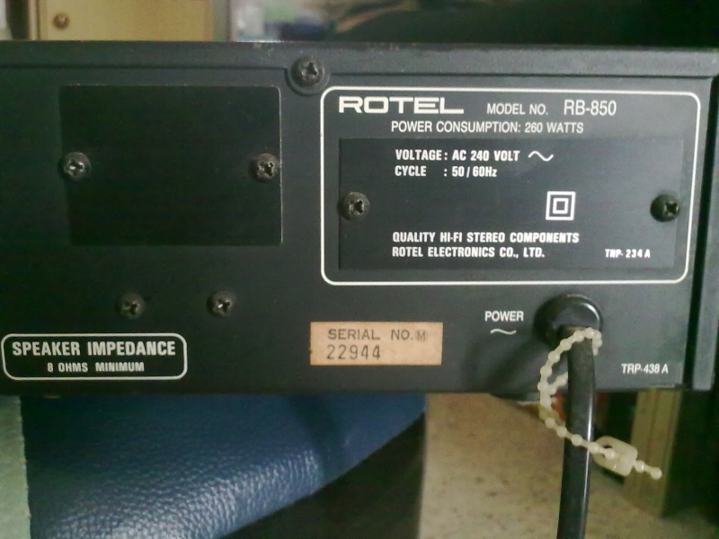 Rotel power amp - RB-850 (SOLD) Rotel_14