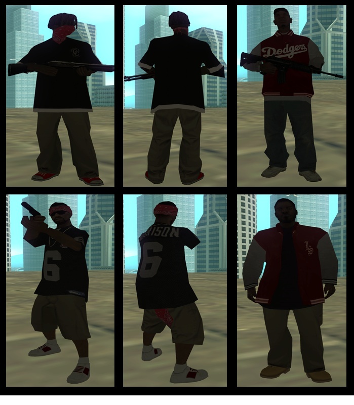 [retexturation] Low poly - Old school  piru family Blood_10