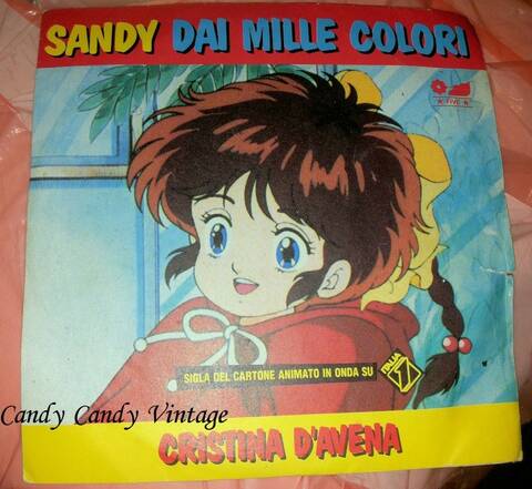 LUPIN SANDY DAI MILLE COLORI 45 GIRI LP VINILE DISCO cartoni animati anni 80