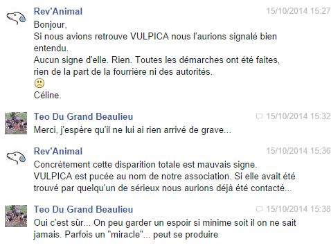 VULPITA F-X, née janvier 2013 (Anda) Prise en charge par Rêv'Animal - SOS Perdue - Page 3 Vulpit10