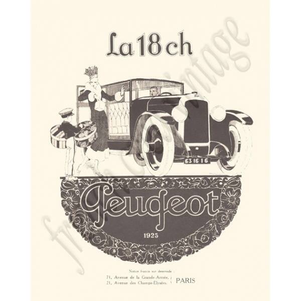 PUB Peugeot d'époque 10888910