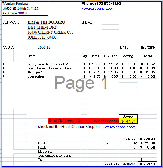 Typical day in the life of a not so typical supplier.  2638-110