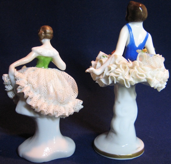 thuringe - Deux figurines Scheibe-Alsbach (Thuringe) Manufacture de porcelaine Kister Dans210