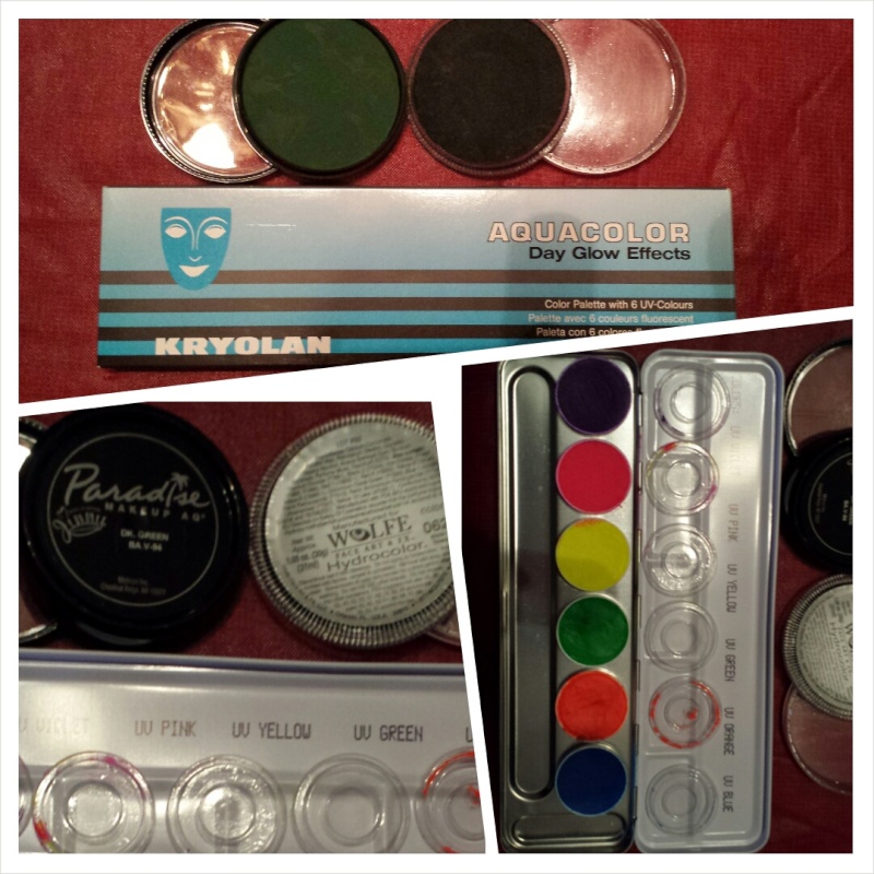 Want to swap 2 new Green cakes & Kryolan UV pallet Sell10