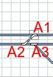 aiguillages - configuration de deux aiguillages commandés par même moteur Auguil10