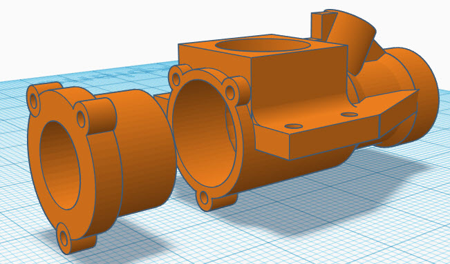 Ball bearings you say? 3D printed BB crankcase.  Bb_cc_11