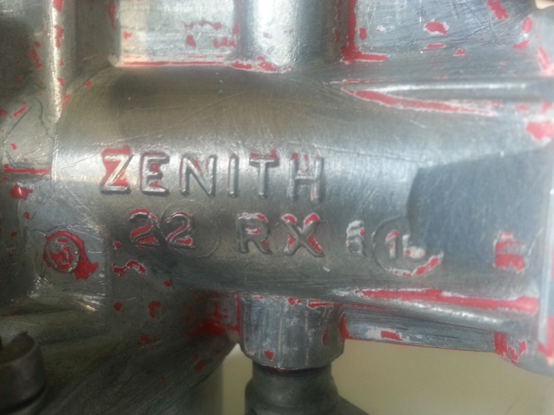 Vends carburateur ZENITH 22 RX 20140720
