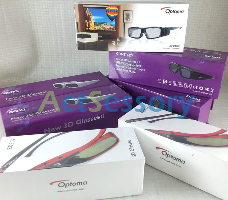 Optoma, Epson, BenQ Projector 3D Glasses, SONY too now! 1 Year 1-1 Exchange 3d_gla10