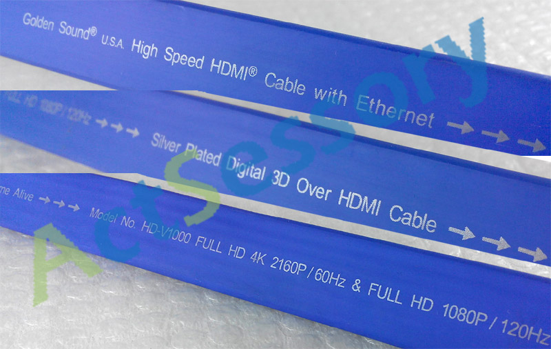Golden Sound USA 4K HDMI Cable, Lifetime Warranty. 1-1 Exchange 4kcab010