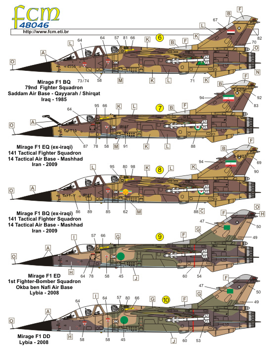Mirage F1 Persan aux cocardes peu communes 48-46211