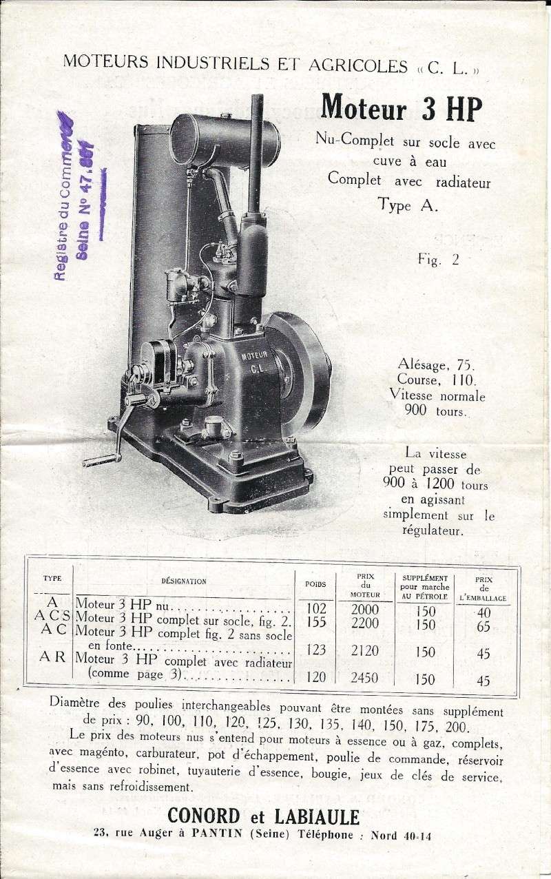 besoin d info sur moteur conord Conord13