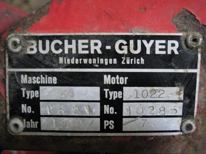 A vendre, ou...   motofaucheuse  Bucher - Guyer  moteur MAG Img_0011