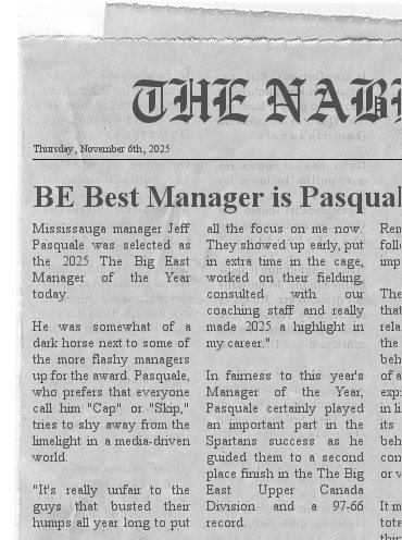 BE Best Manager is Pasquale of the Spartans Newspa25