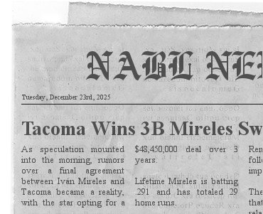 Tacoma Wins 3B Mireles Sweepstakes Newspa41