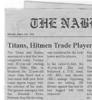 Titans, Hitmen Trade Players Newspa59