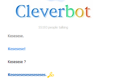 Cleverbot : "I am an human and you're not !" Captur13