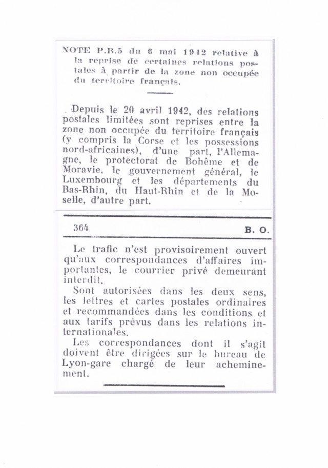 Lettre pour l’Allemagne avec la griffe « LYON-GARE » Ccf01011