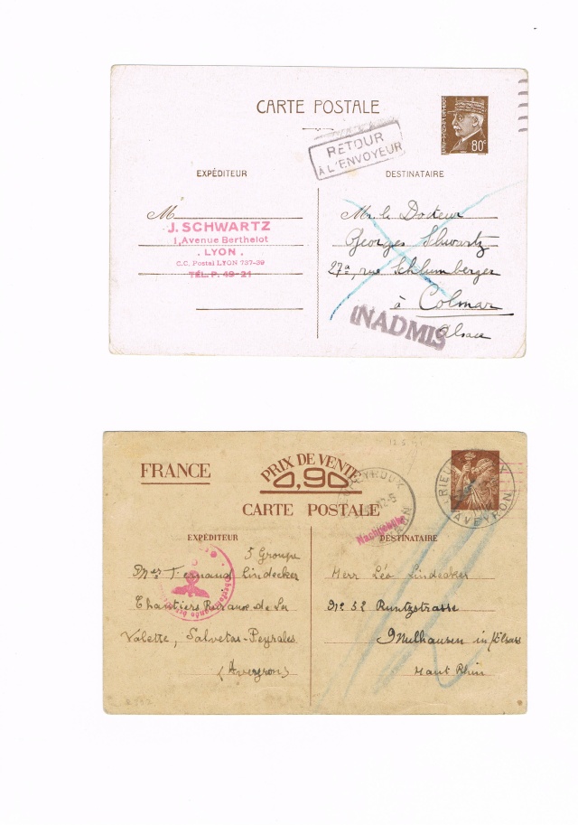 Lettre pour l’Allemagne avec la griffe « LYON-GARE » Ccf10017