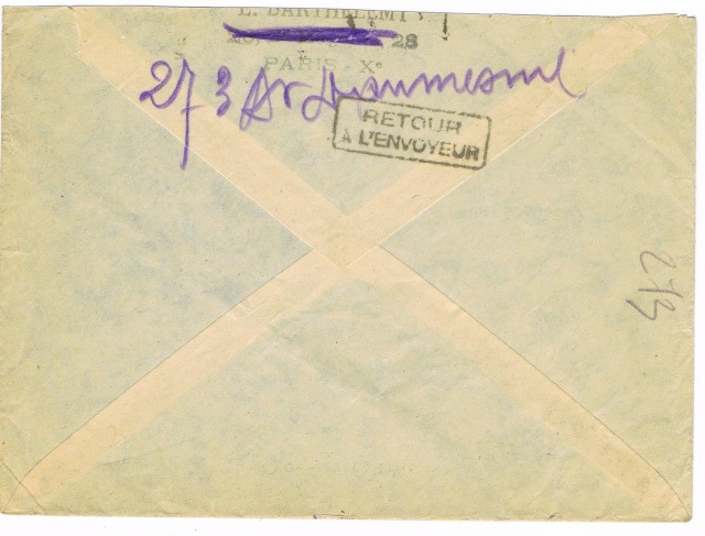 Tarif postal du 25 aout 1944 de la France vers le Reich - méconnu des guichetiers et du peuple ?? Ccf11017