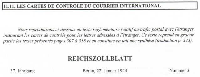 Lettres recommandées des STO ne sont plus admises par la censure de Francfort/M (e) (suite) Ccf22115