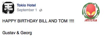 [01.09.2014] Twitter | Facebook - HAPPY BIRTHDAY BILL AND TOM !!!!! Sepa10
