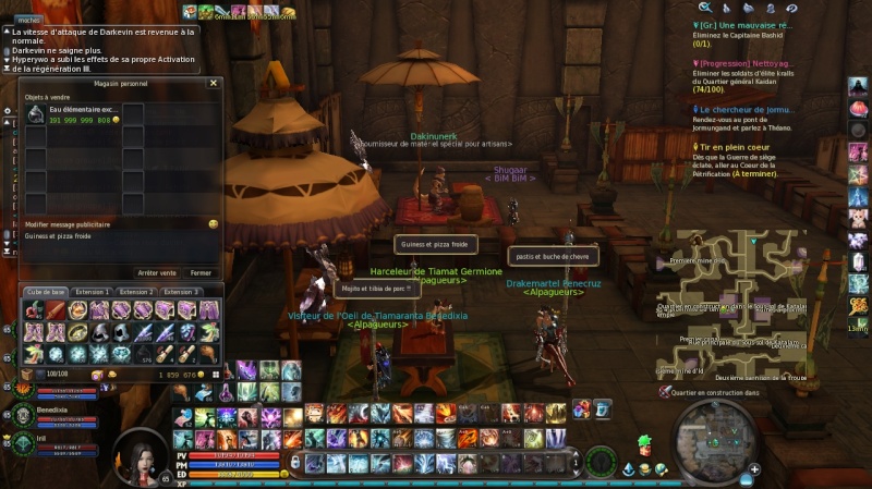 pause ravitaillement avant le carnage.............. Aion0410