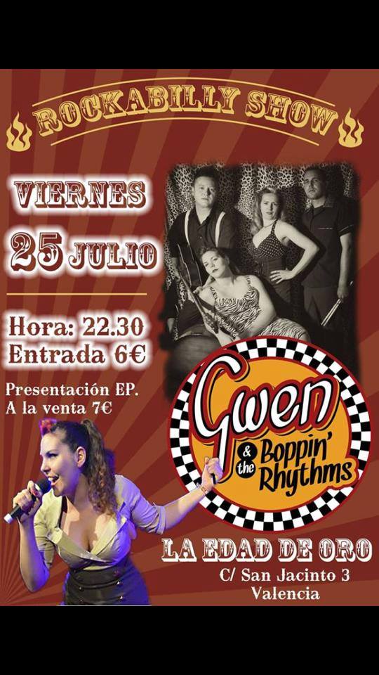 Gwen & the Boppin' Rhythms-viernes, 25 de julio-La Edad de Oro en Valencia 10480110