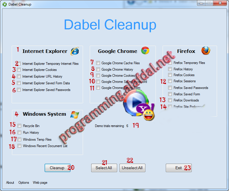  برنامج Dabel Cleanup برنامج تنظيف الجهاز C1b6d910