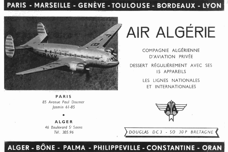 SNCASO SO-30P BRETAGNE AIR ALGERIE , kit BROPLAN au 1/72 . Pub_ai10