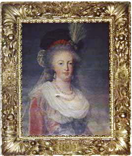Marie-Antoinette en buste, robe rouge et toque, par et d'après Elisabeth Vigée Le Brun  29160810